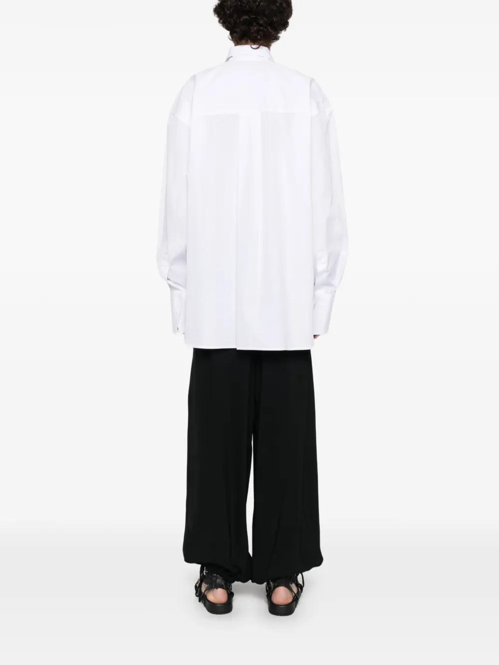 Ermanno Scervino Geplooide Overhemd Wit
