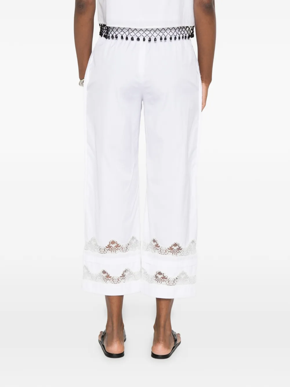 Ermanno Scervino Broek met kant Wit