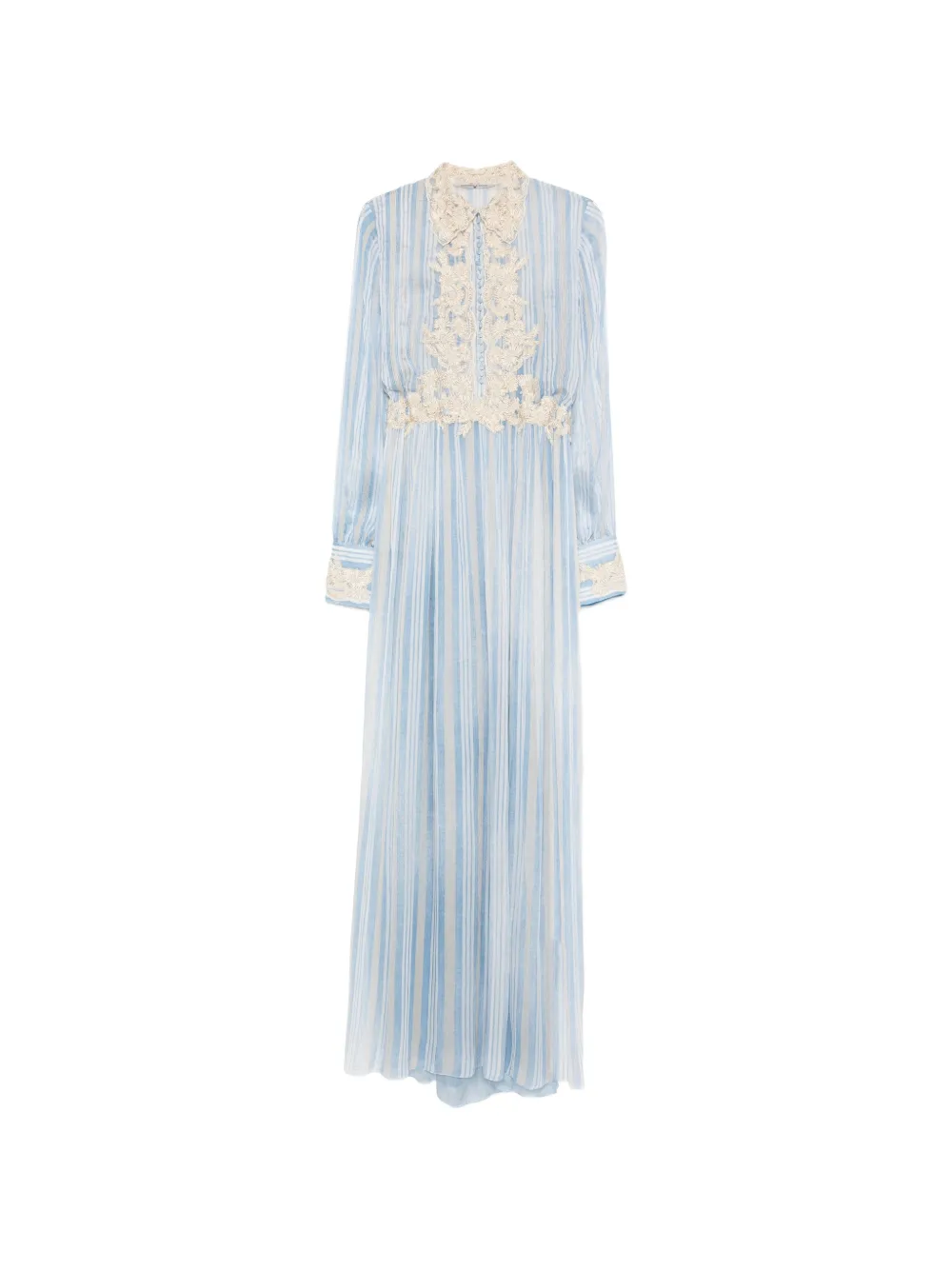 Ermanno Scervino striped-pattern maxi dress - Blu