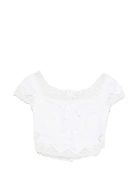 Ermanno Scervino lace-trim top