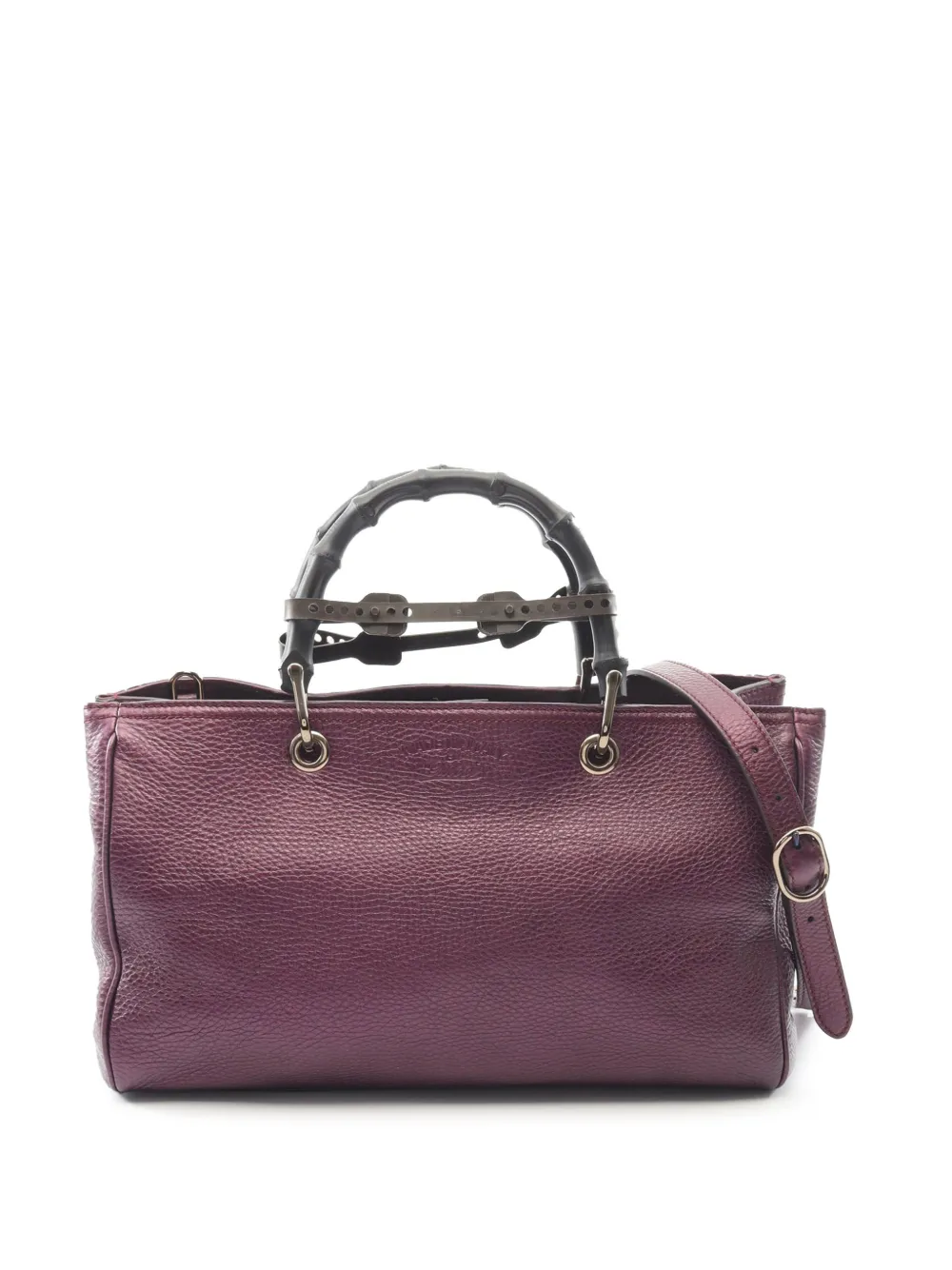 Gucci Pre-Owned 2016-2026 Medium Bamboo Shopper satchel - Viola