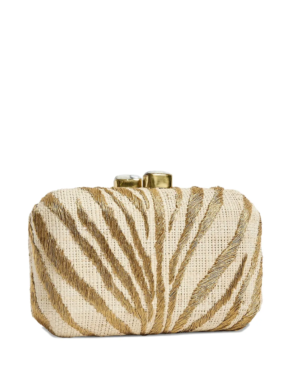  Pamela Munson Le Zoo Clutch Bag - Neutrals 
