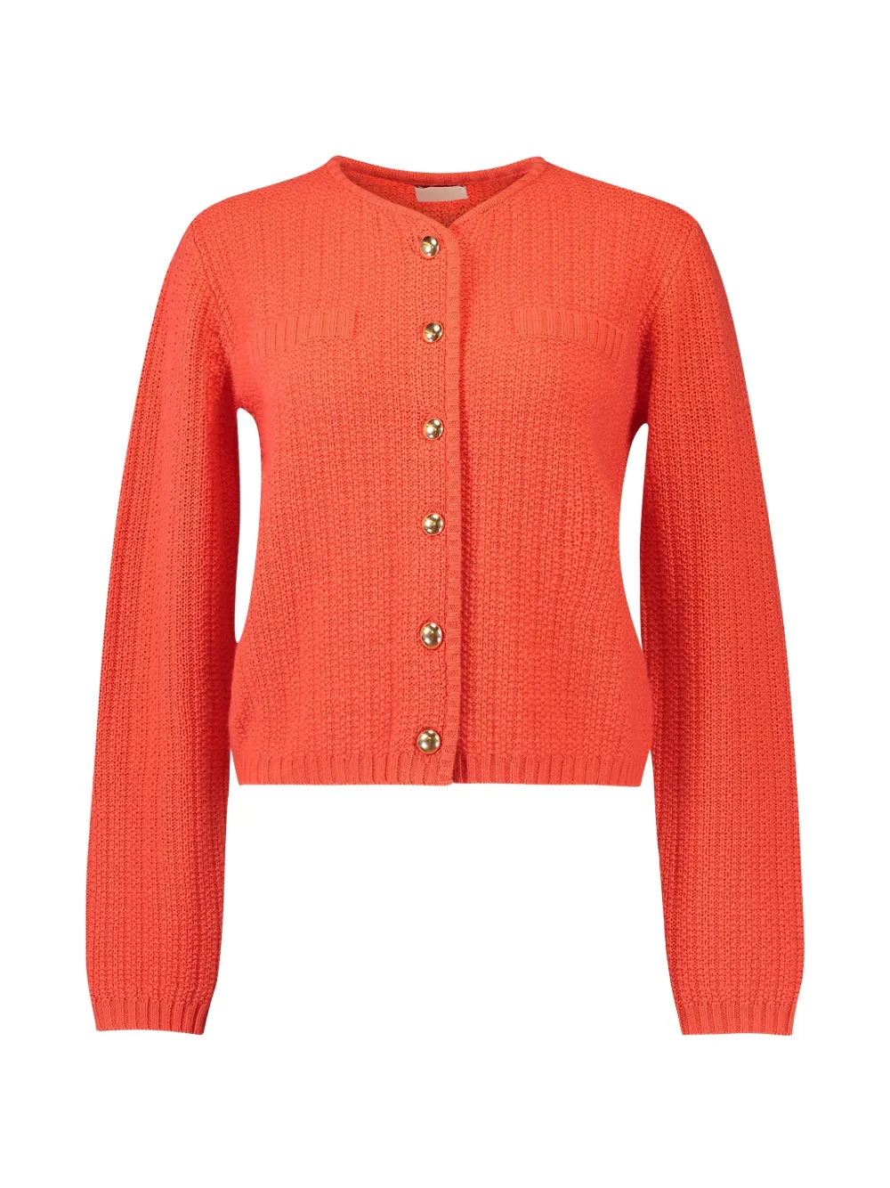 Allude ribbed-knit cardigan - Rosso