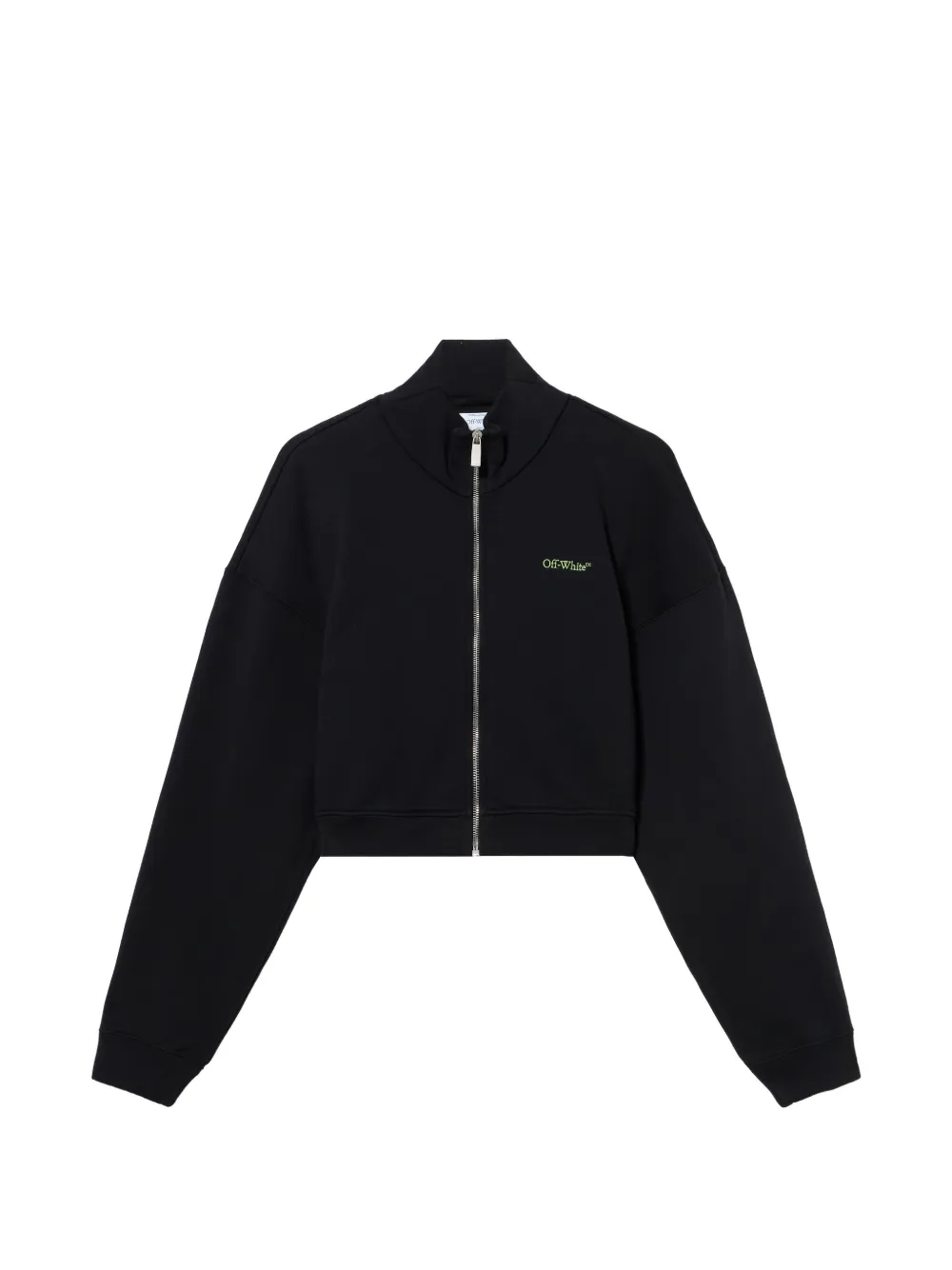 Off-White arrow leaves zip knitwear - Nero
