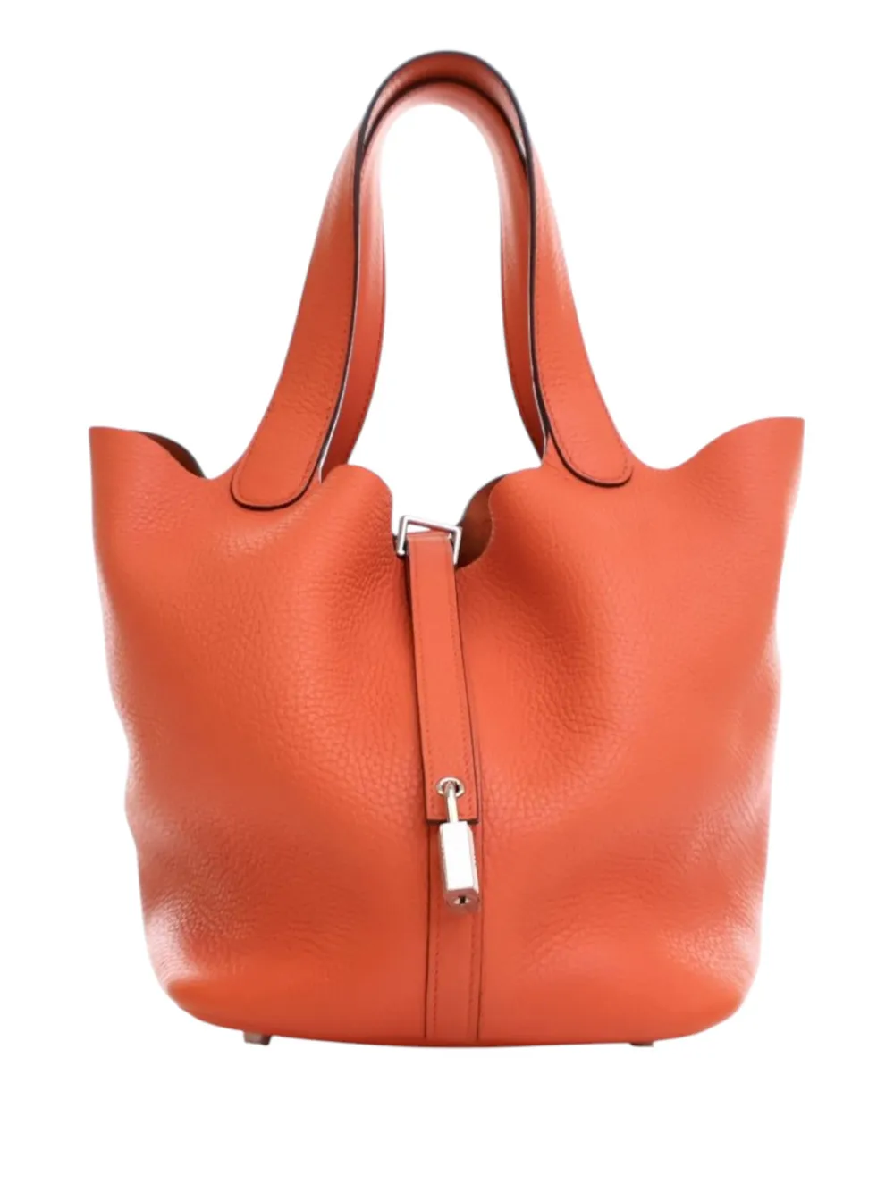 Hermès Pre-Owned 2016 Clemence Picotin Lock 22 handbag - Arancione