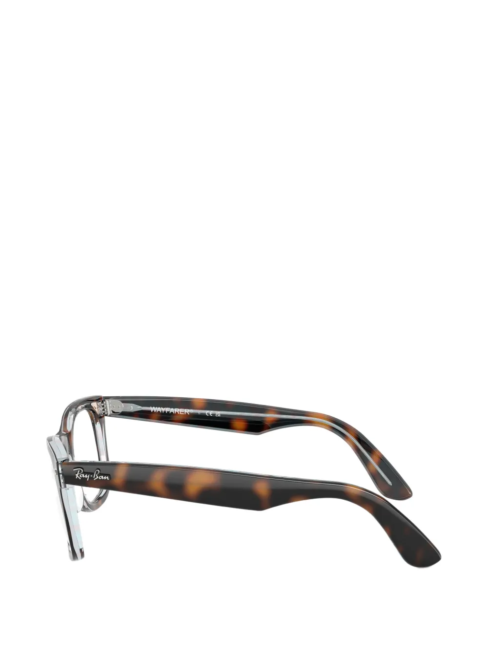 Ray-Ban Wayfarer bril met vierkant montuur Bruin