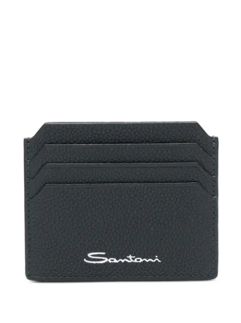 Santoni leather cardholder