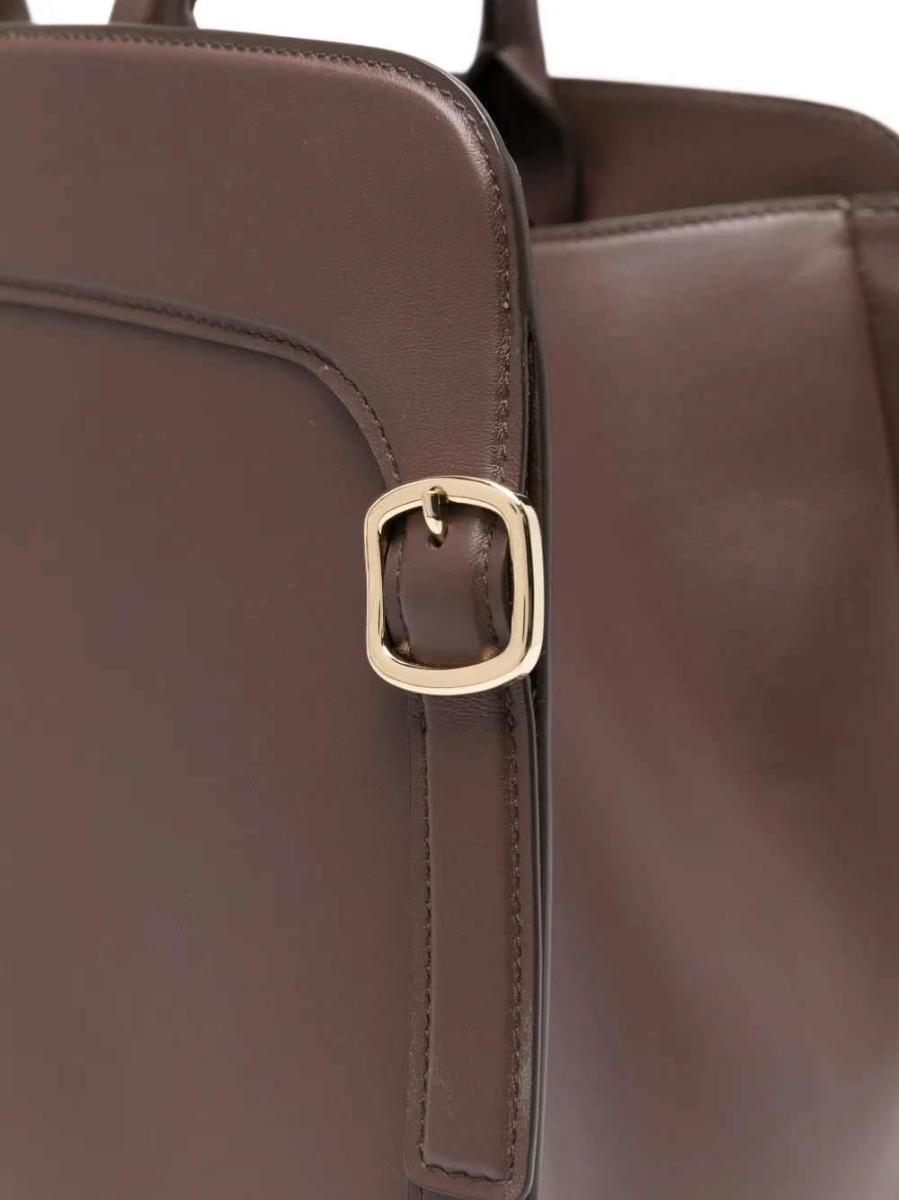 Santoni Shopper met gesp Bruin