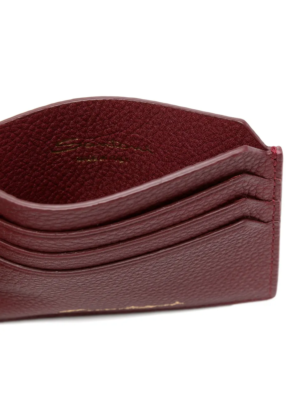  Santoni Logo-print Wallet - Red 