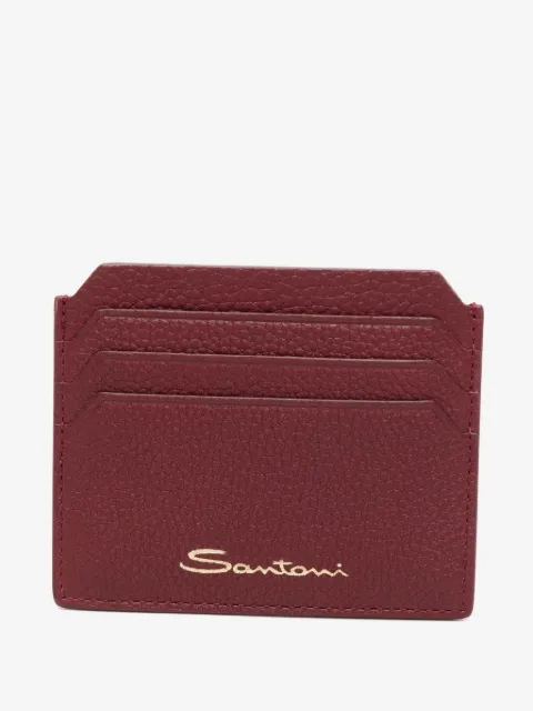 Santoni logo-print wallet