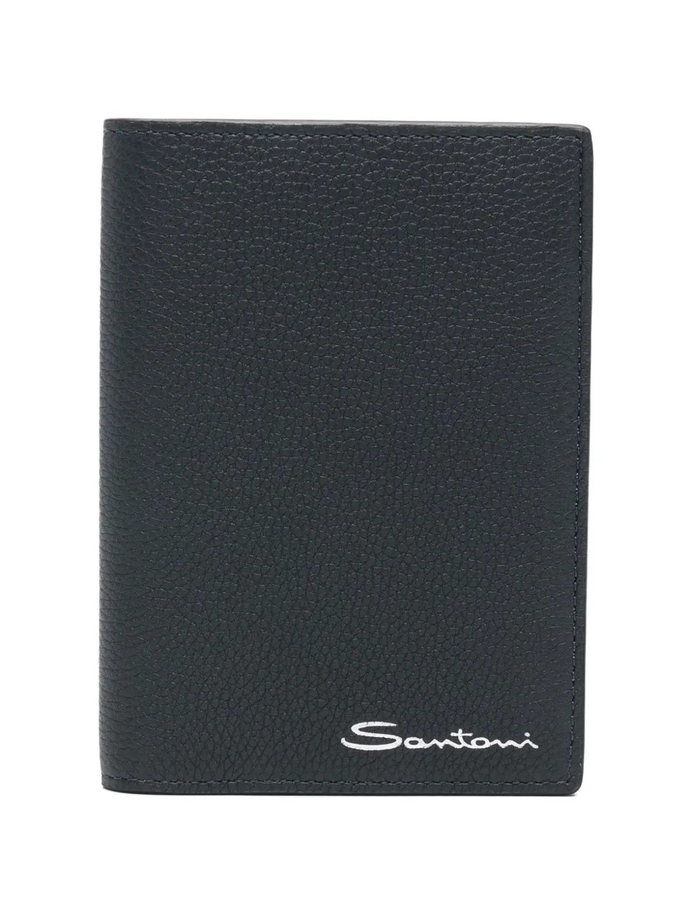 Santoni logo-print wallet - Blau