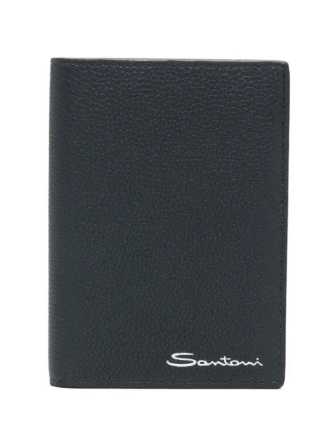 Santoni logo-print wallet