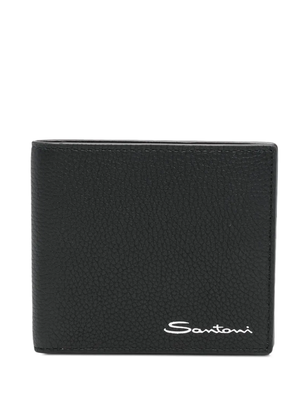 Santoni logo-print wallet - Nero