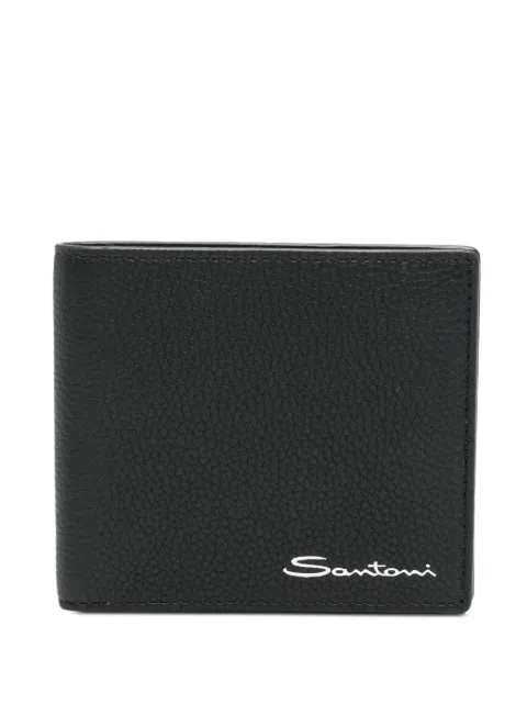 Santoni logo-print wallet