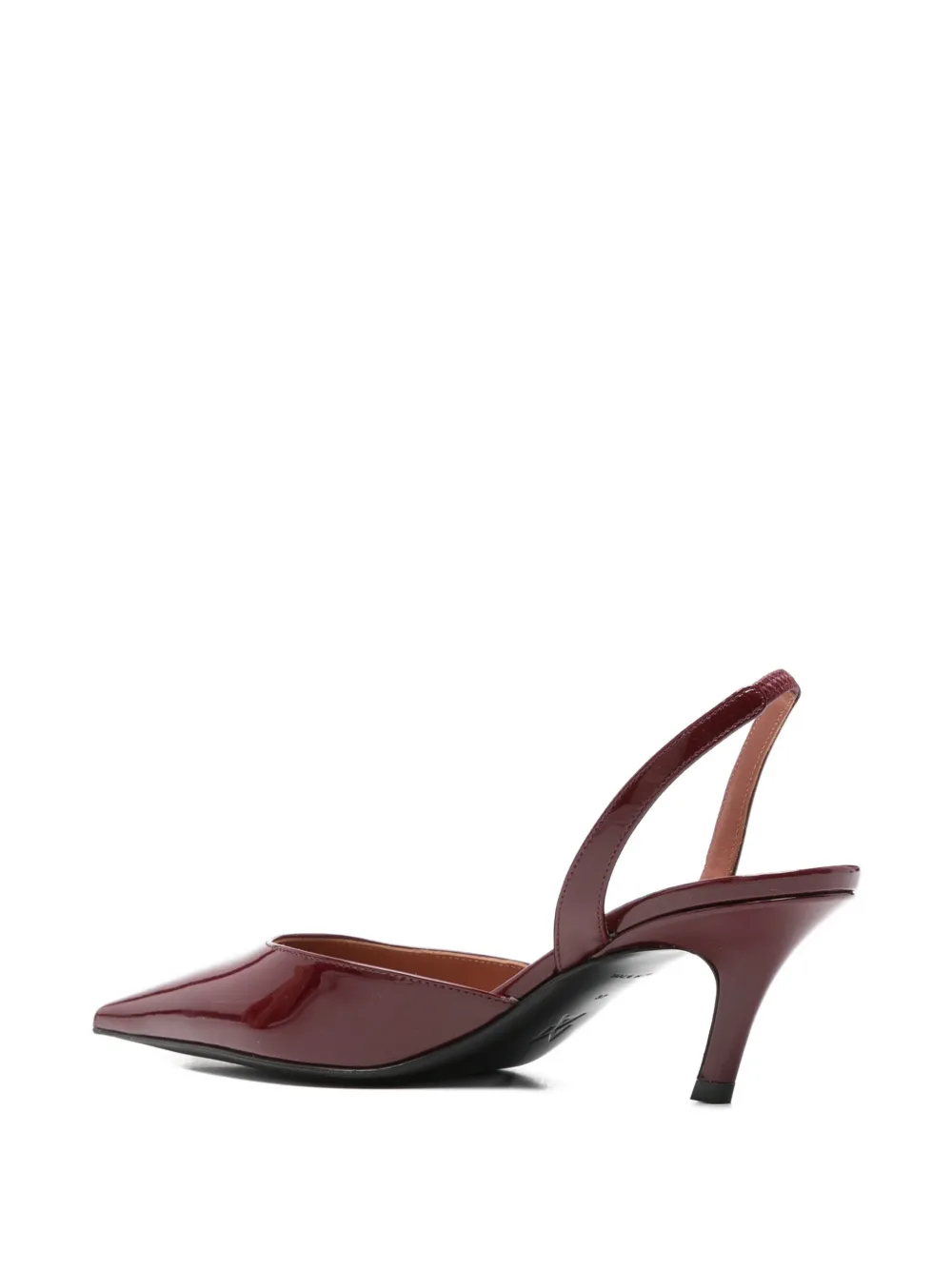 Amina Muaddi Slingback pumps met puntige neus Rood