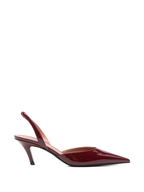 Amina Muaddi pointed-toe slingback pumps