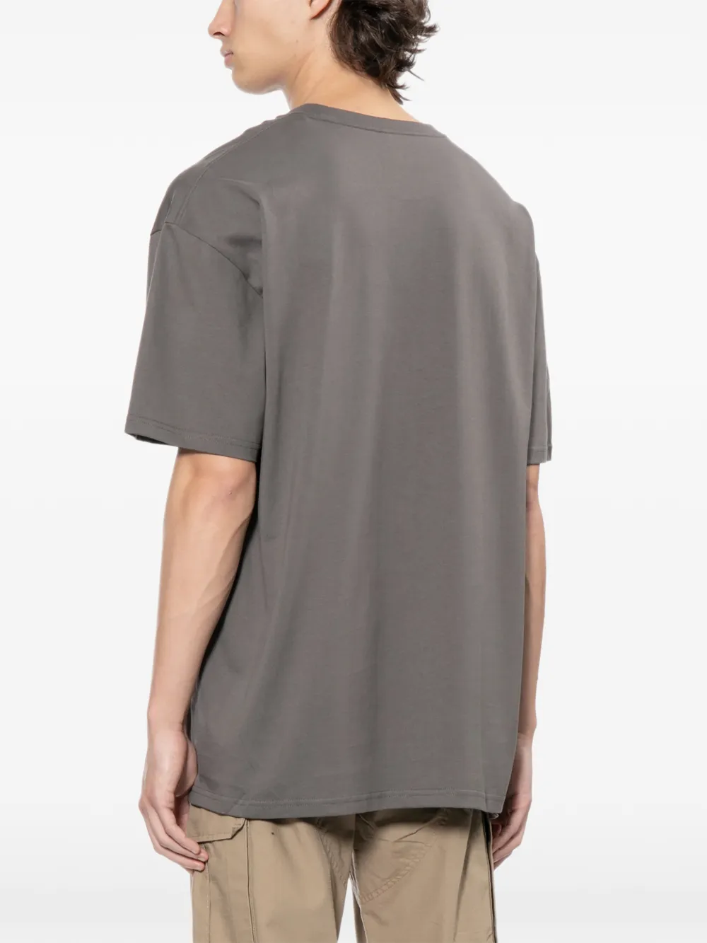 Carhartt WIP Chase T-shirt met geborduurd logo en ronde hals Paars
