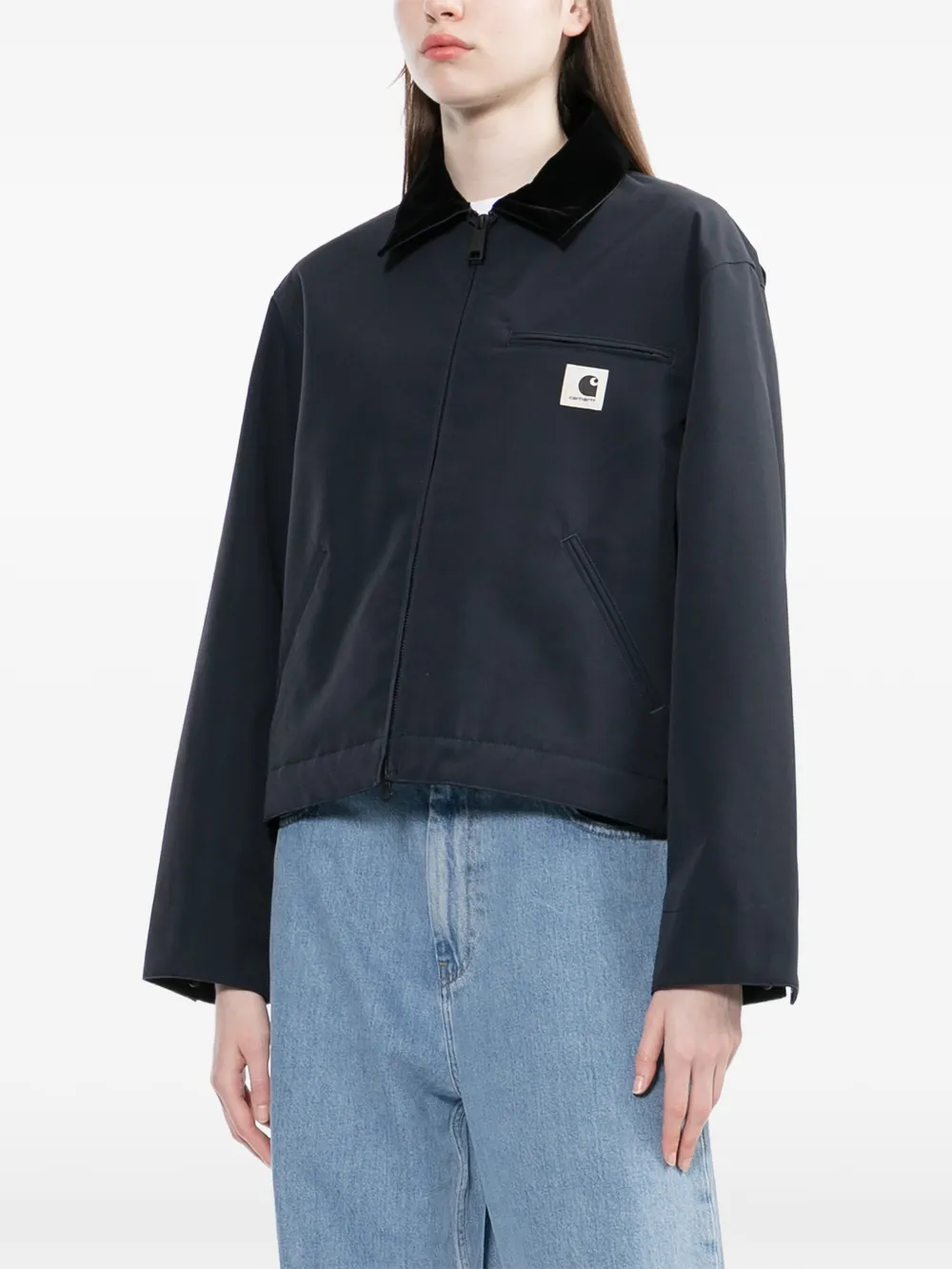  Carhartt Wip Velvet Collar Patch Jacket - Blue 