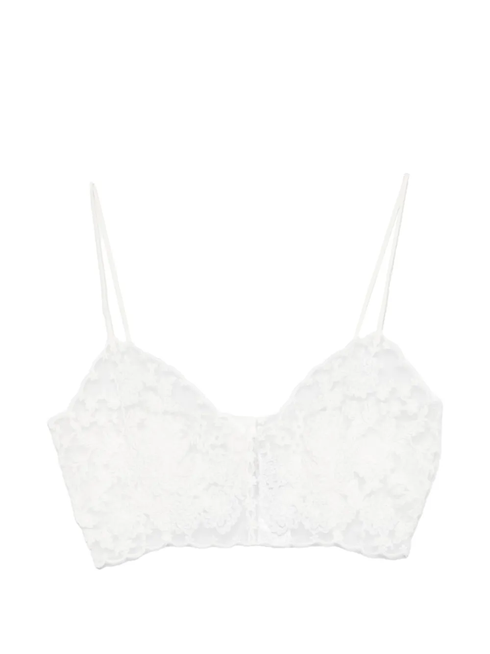 Ermanno Scervino lace bralette - Bianco