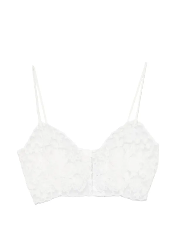 Ermanno Scervino Lace Bralette | White | FARFETCH JO