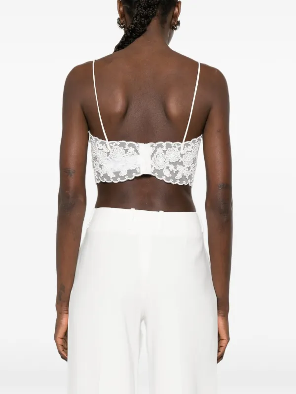 Ermanno Scervino Lace Bralette | White | FARFETCH JO