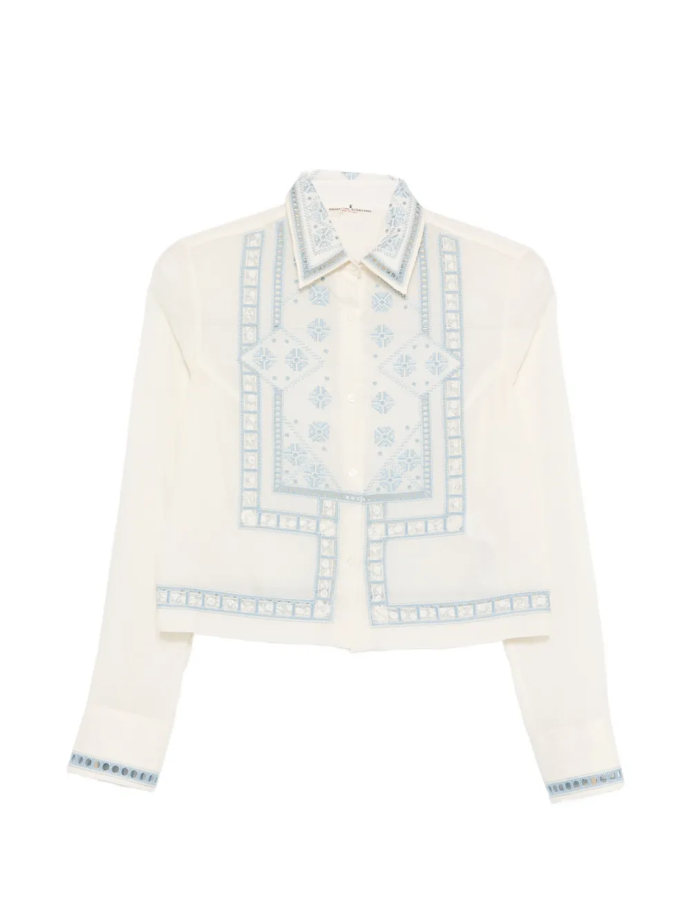 Ermanno Scervino Top con ricamo - Toni neutri