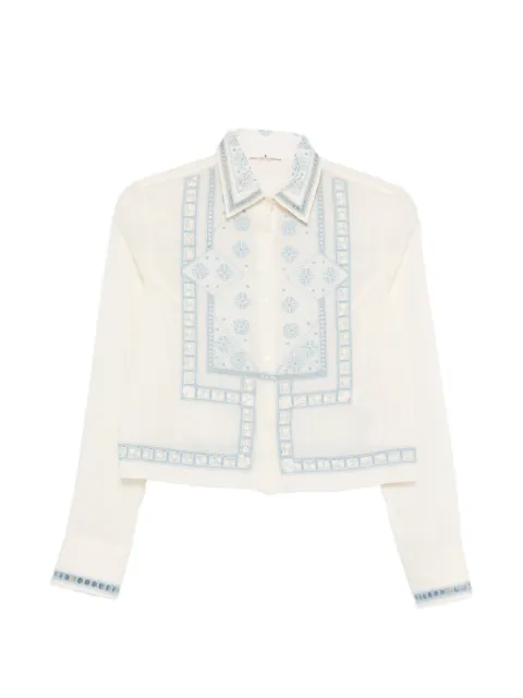 Ermanno Scervino top con logo bordado