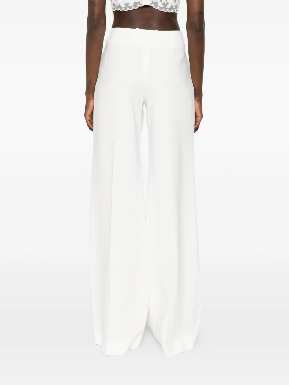 Ermanno Scervino Broek met wijde pijpen Wit