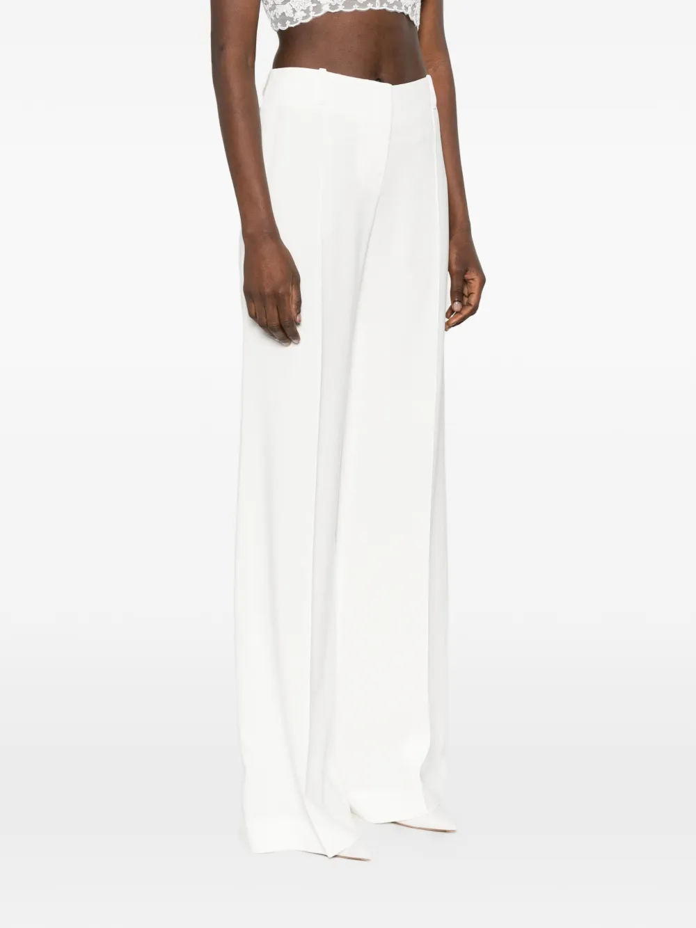 Ermanno Scervino Broek met wijde pijpen Wit