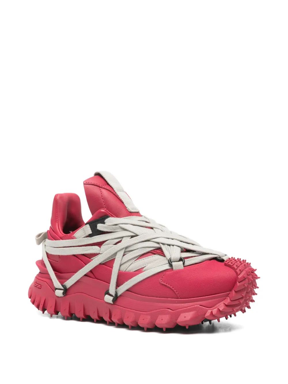 Moncler + Rick Owens Trailgrip Megalace sneakers Rood