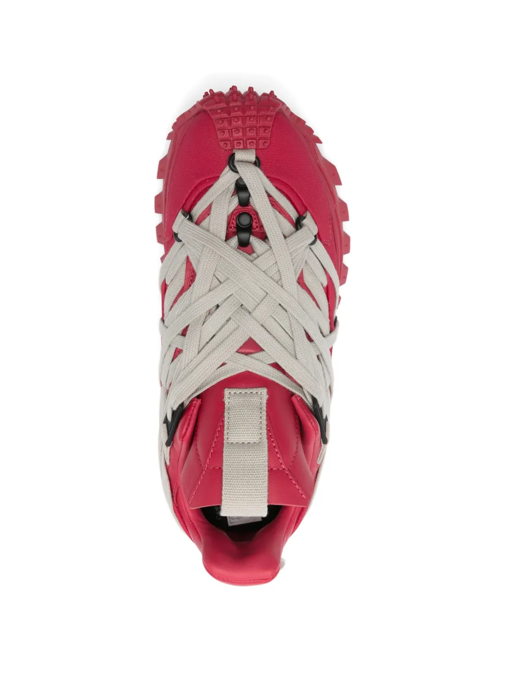 Moncler + Rick Owens Trailgrip Megalace sneakers Rood