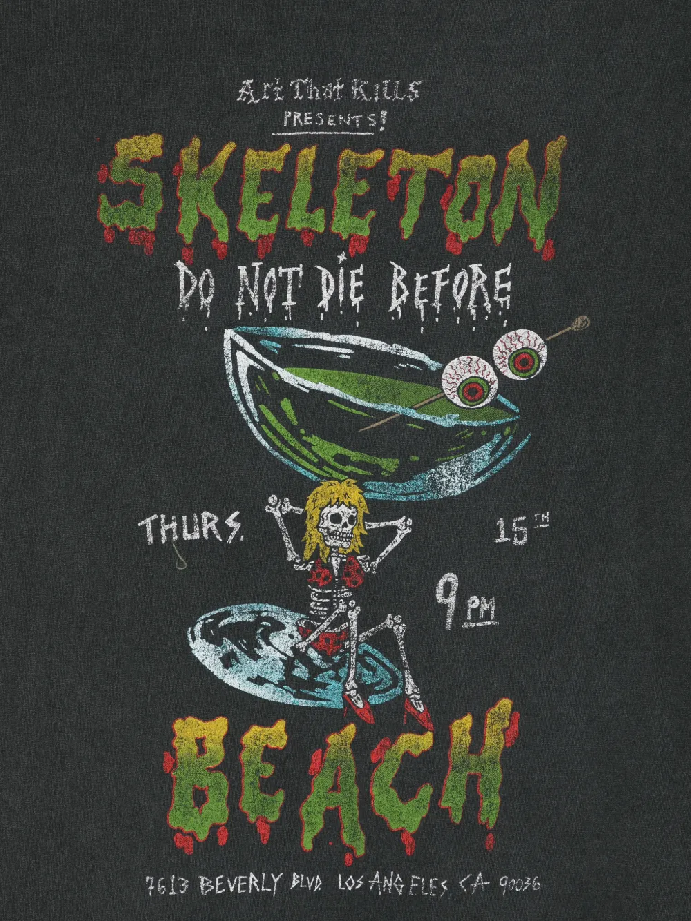 GALLERY DEPT. DON'T DIE T-shirt met print Zwart
