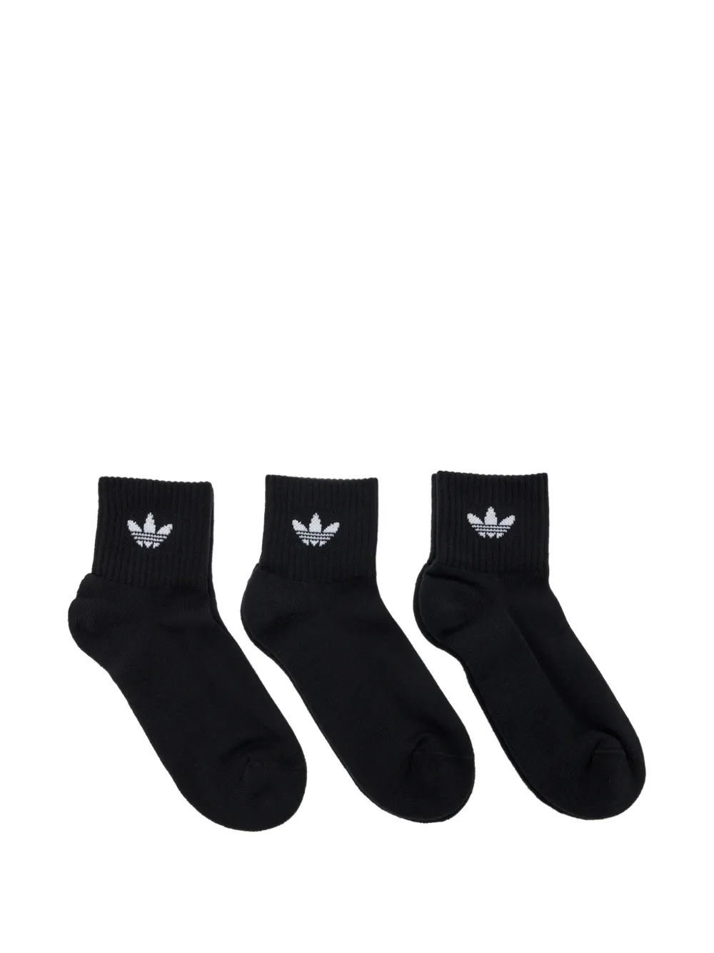 adidas logo socks (set of three) - Schwarz