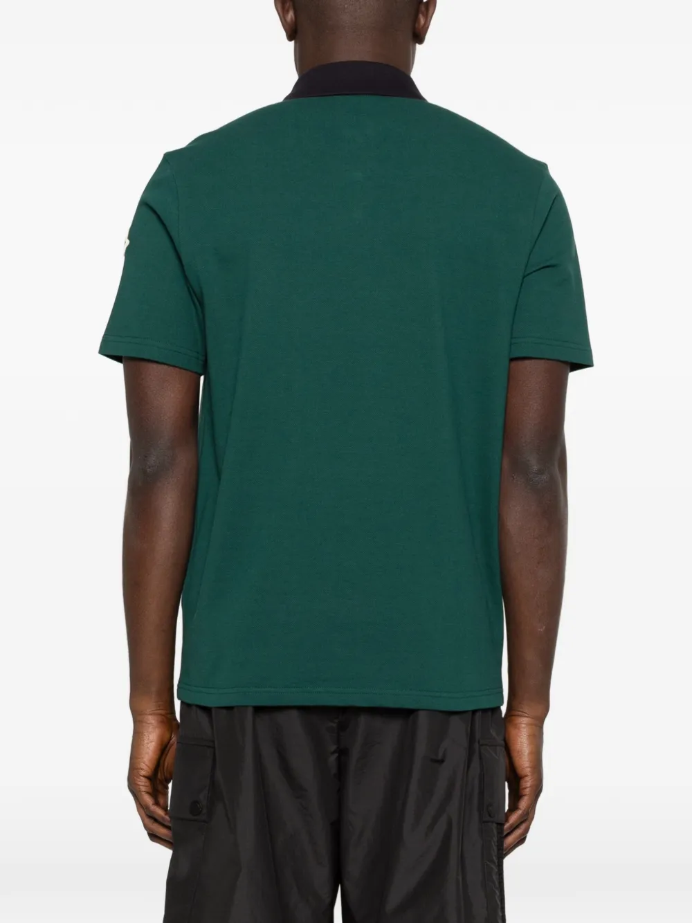 Moncler Poloshirt met geborduurd logo Groen