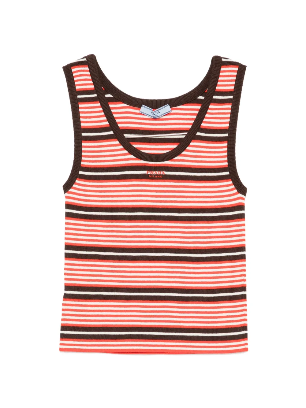 Prada striped top - Rosso