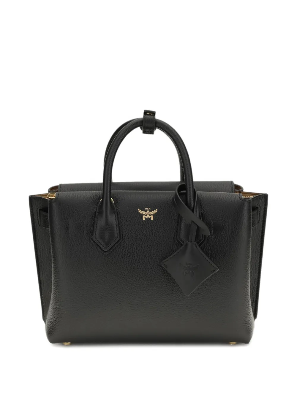 MCM Milla logo-charm tote bag - Nero