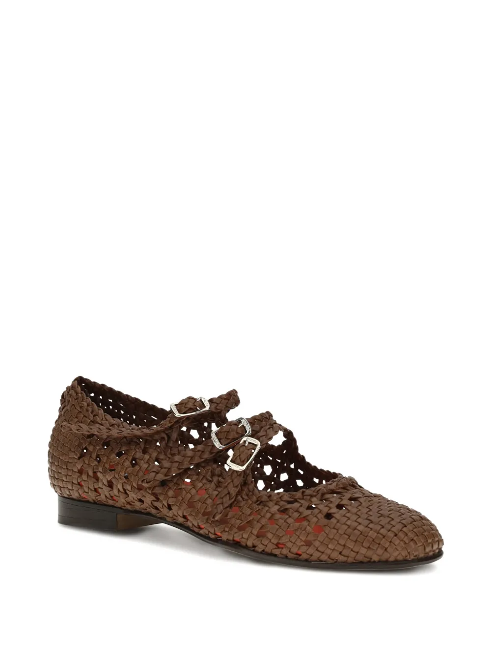 Carel Paris Arianas woven strapped ballet flats Bruin