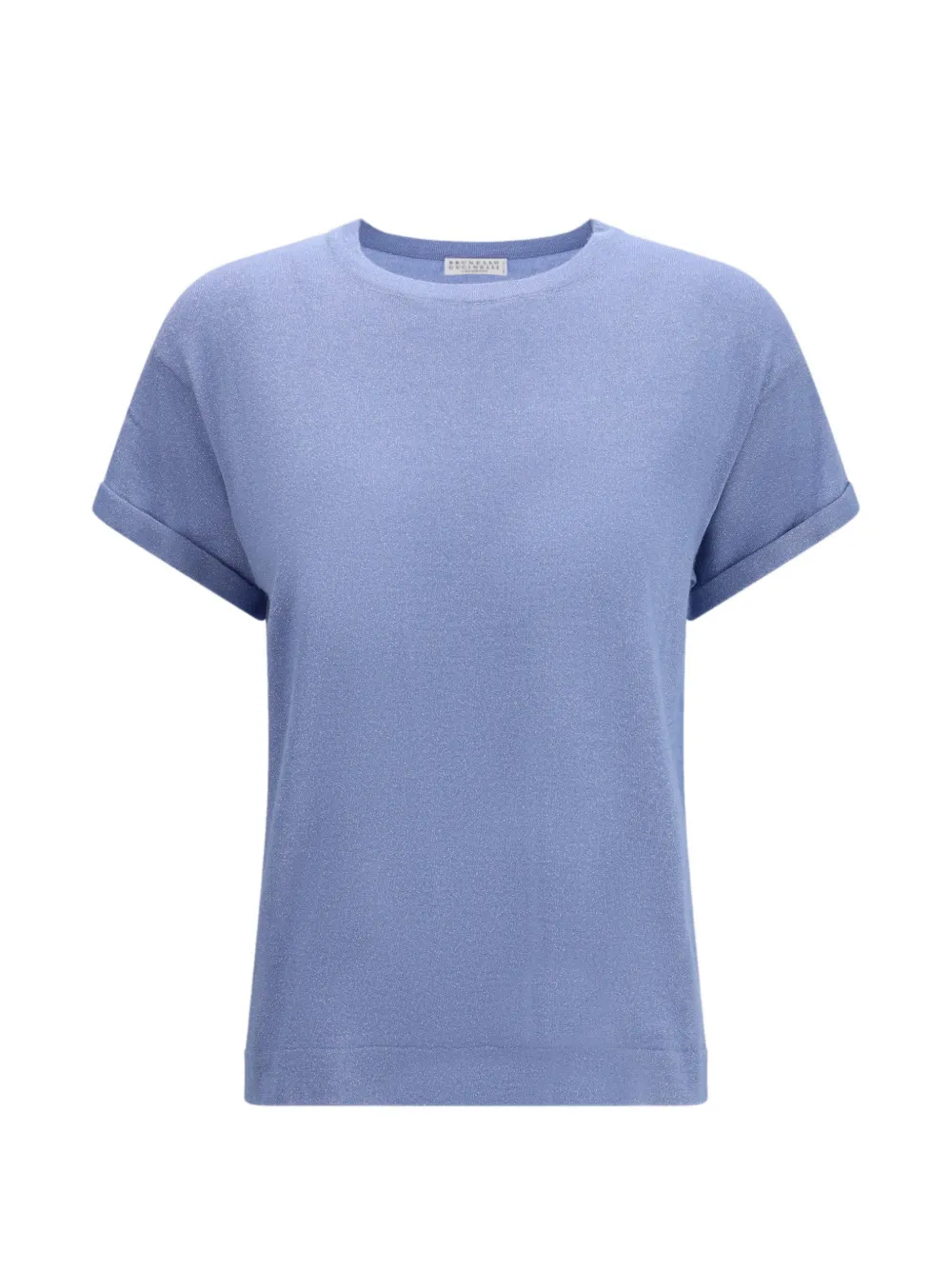 Brunello Cucinelli rolled-sleeve T-shirt - Blu