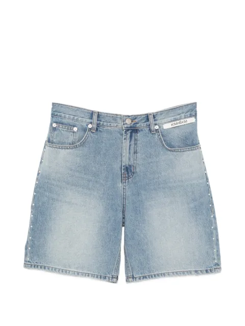 Kimhekim faux-pearl embellished denim shorts