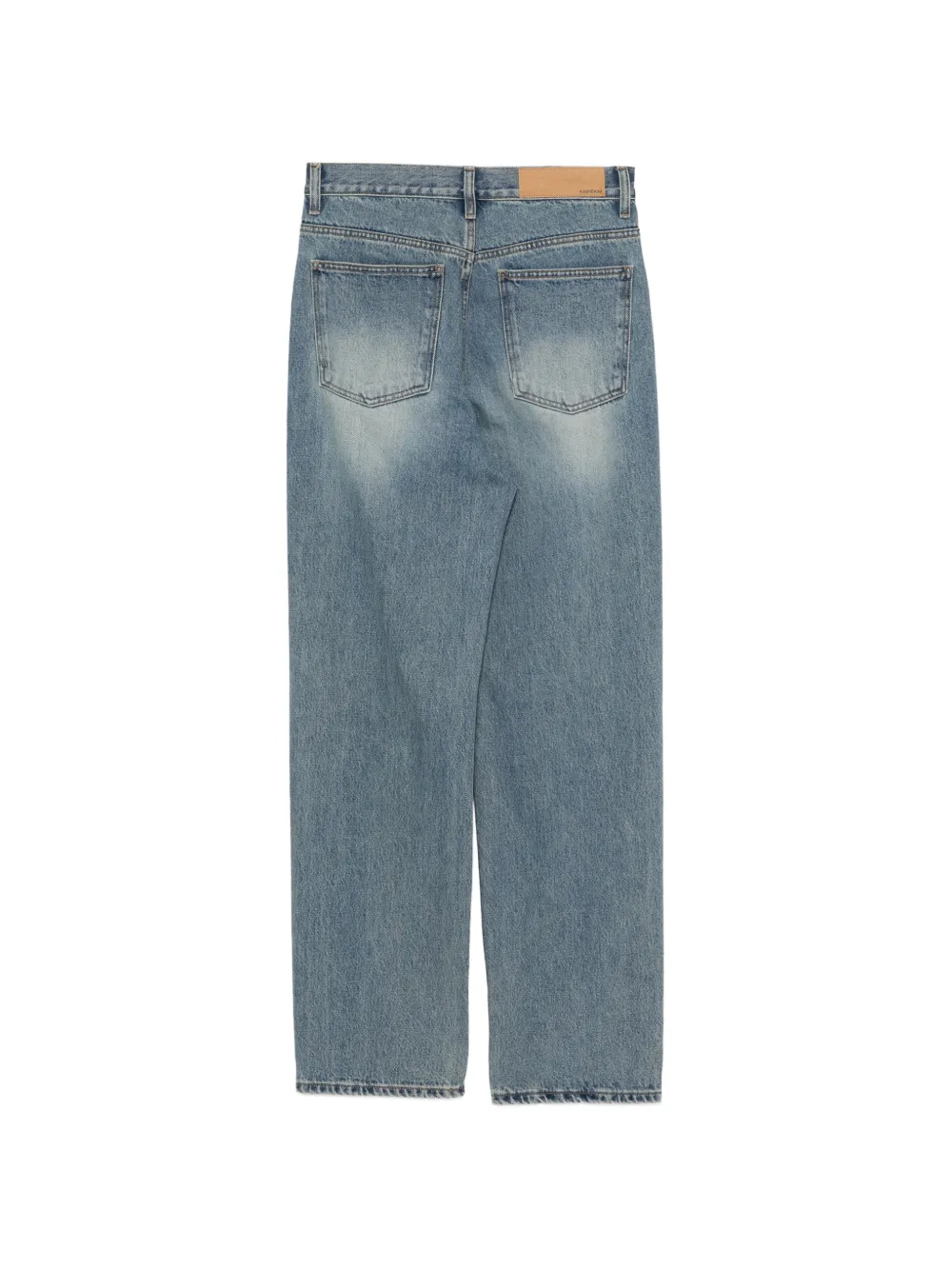 Kimhekim Jeans verfraaid met imitatieparel Blauw
