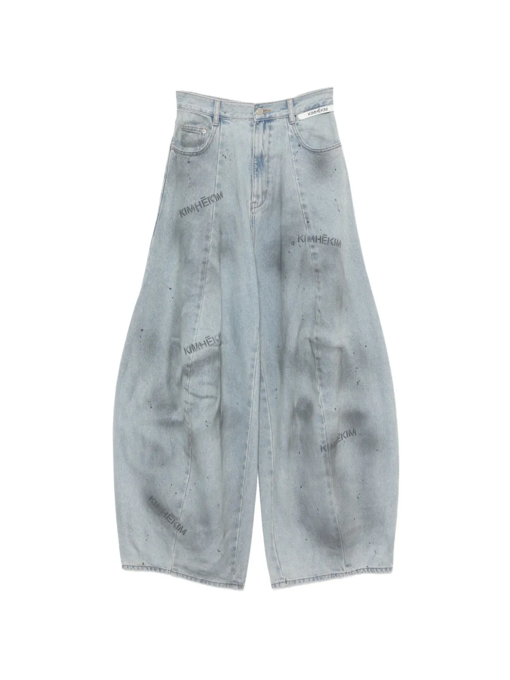 Kimhekim spray-dyed jeans - Blu