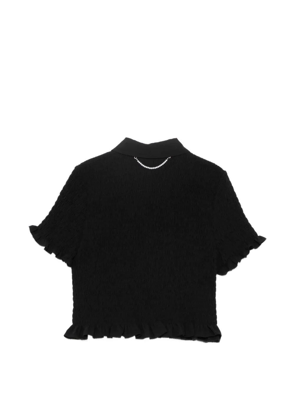  Kimhekim Lena Cropped Shirt - Black 