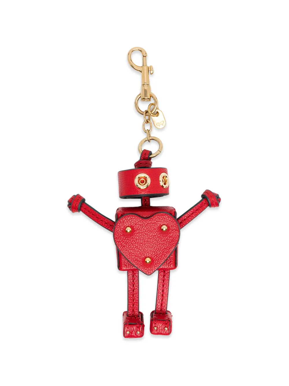 Anya Hindmarch Portachiavi con borchie - Rosso