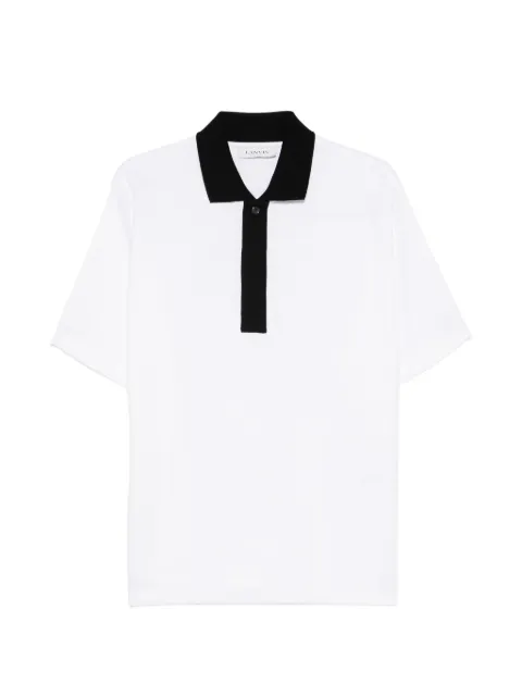 Lanvin contrast-trim polo shirt