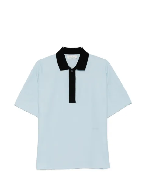 Lanvin contrast-trim polo shirt
