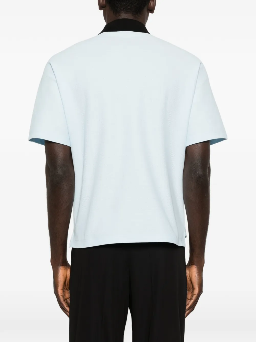 Lanvin Poloshirt met contrasterende afwerking Blauw