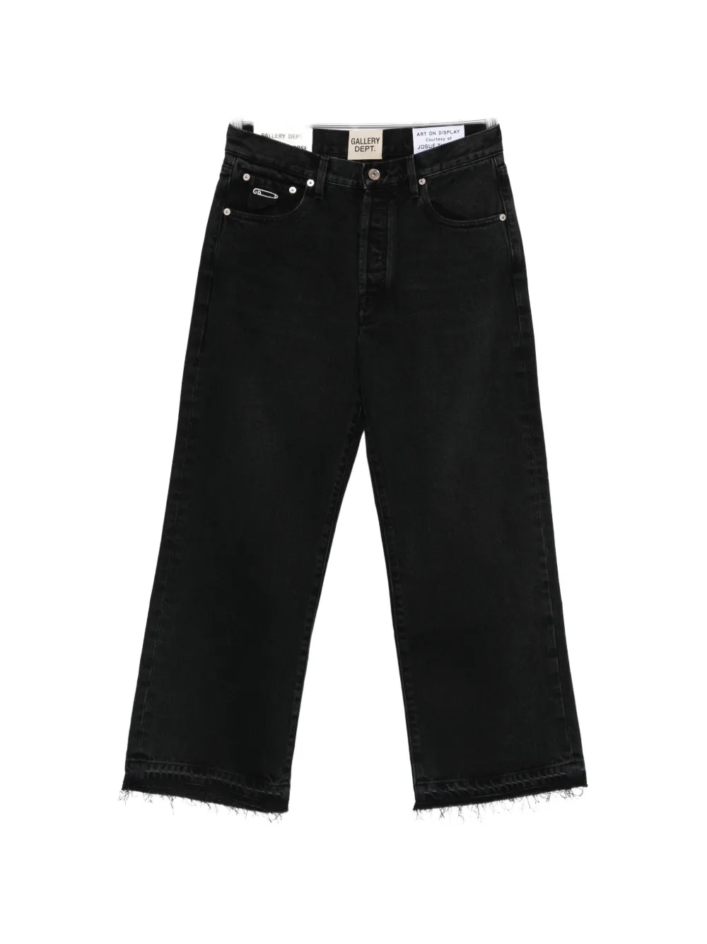 GALLERY DEPT. frayed-hem jeans - Nero