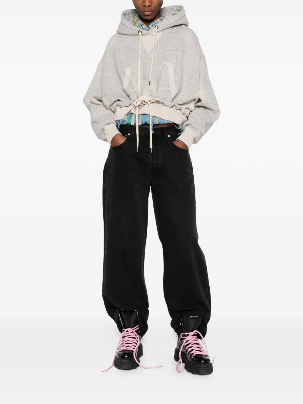  Gallery Dept. Frayed-hem Jeans - Black 