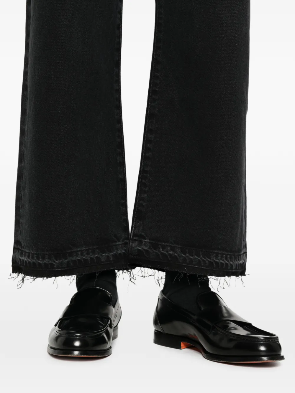 GALLERY DEPT. Jeans met gerafelde afwerking Zwart