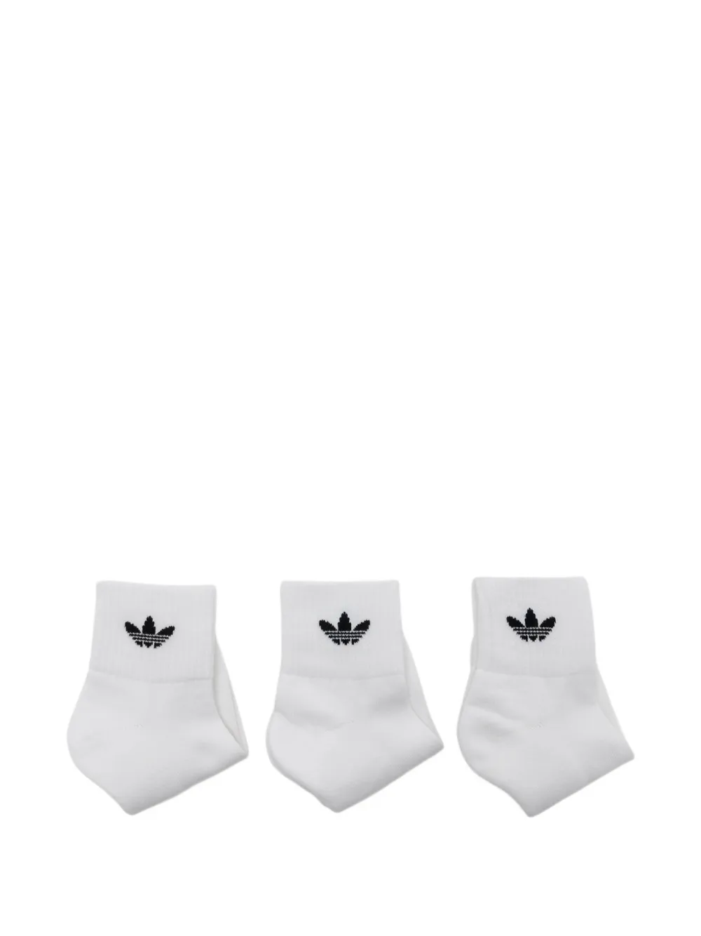 adidas logo socks (set of three) - Bianco